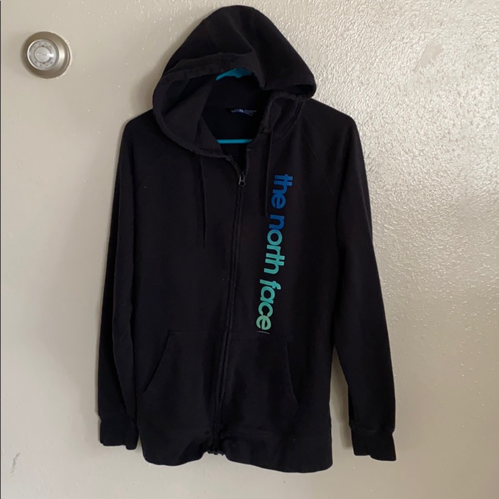 North Face Black Zip Up